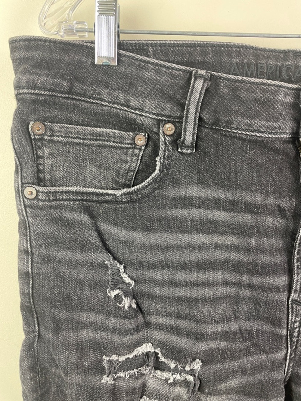American Eagle NE(X)T LEVEL AIRFLEX 
Jean Shorts Black - Picture 5 of 8